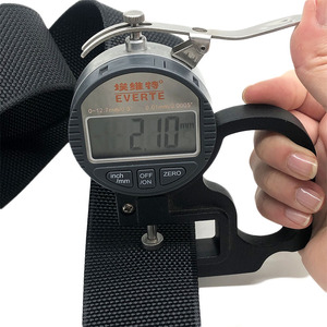 Miễn Phí Mẫu 2 Inch 50Mm Rộng 2Mm 3Mm Màu Đen Dày Nylon Vải Mềm Bện Nhiệm Vụ Nặng Nề Vải - Product Image 4