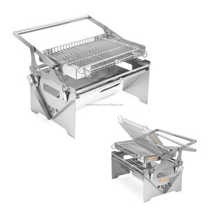 <span class=keywords><strong>Barbecue</strong></span> à <span class=keywords><strong>charbon</strong></span> de bois facile à retourner, <span class=keywords><strong>barbecue</strong></span> portable pliable pour le camping en plein air - Product Image 1