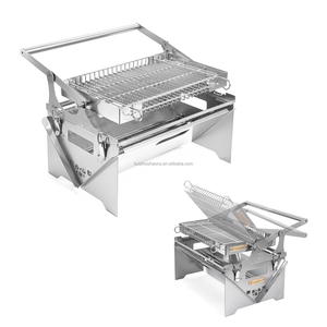 Outsunny Barbecue BBQ Grill a Carbonella Portatile Pieghevole da Tavolo Outsunny Barbecue BBQ Grill a Carbonella Portatile Pieghevole da Tavolo