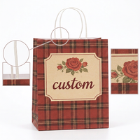 Sac cadeau en papier recyclable pour bougies, avec logo personnalisé, poignée en corde de coton, impression numérique, style classique, gaufrage/débossage, offset