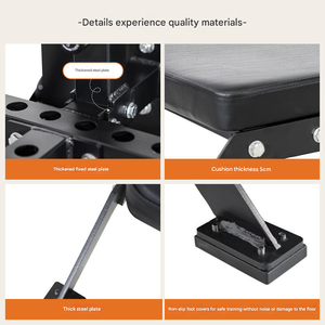 Banco de entrenamiento de rizos nórdicos, Banco de glúteos para gimnasio en casa con ruedas de transporte, máquina de rizos de corva de Metal, placa de peso Compatible - Product Image 6