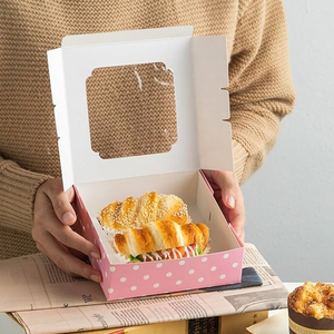 カスタムフライドポテトチキン寿司持ち帰りボックスファーストフード使い捨てデザインペーパーバーガーボックス窓付き - Product Image 4