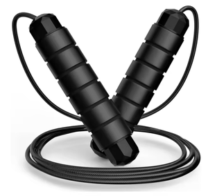 Corde à sauter rapide anti-emmêlement pour la maison, l'école, la gym et le fitness, avec fil d'acier recouvert de PVC, réglable, pour hommes et femmes - Product Image 1