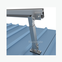 Système de montage de panneaux solaires sur toit, supports de montage inclinables réglables, aluminium 6005-T5 et SUS304, surface anodisée, installation rapide