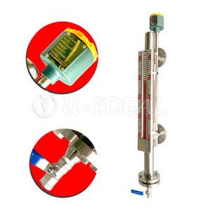 Áp lực cao nhiệt độ cao bỏ qua chỉ số mức từ Float Loại chuyển đổi đầu ra 4-20mA mức độ dụng cụ đo lường - Product Image 1