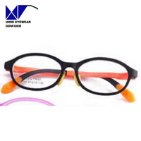 Monture de prescription ovale TR90 sur mesure OEM, anti-lumière bleue, pour enfants et adolescents, taille 47-15-130, MOQ flexible (100 pièces)