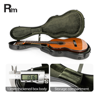 Aether Air karbon 4/4 gitar klasik, casing portabel serat karbon ringan