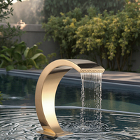 Fuente y cascada para piscina interior y spa al aire libre