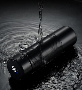 Custom Printed Logo Handheld Stainless Steel Insulated <b>Hot</b>-water Bottle Eco-friendly Led Lid Sports For Innovative Giveaways - Product Image 4