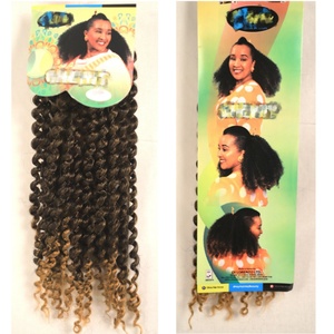 Venta al por mayor personalización <span class=keywords><strong>Olivia</strong></span> Shewit Hair Bundle Set 18 pulgadas tejido sintético Premium Curl trenzas como el cabello humano - Product Image 1