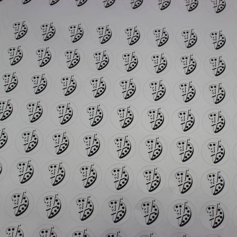 Customized Printing Aluminium Foil Sticker Dumb Silver Dragon Label Aluminum Silver Foil Roll Label with Color Printing