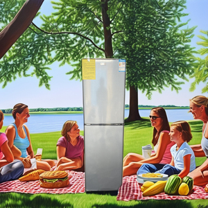 High Quality 226-Litre Two-Door Compact Refrigerator Energy Efficient Small Compressor French Used for Households Household Comp - Product Image 2