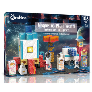 Interstellar Space 2025: Costruisci il Tuo Mondo - Giocattoli Sensoriali per Bambini, Set Essenziale con Spade Colorate in Plastica e Blocchi Magnetici per Costruzioni - Product Image 1