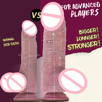 Dildo realista largo con fuerte ventosa, varios tamaños, pene de silicona grueso con venas, juguetes sexuales para adultos para la masturbación femenina