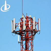 Tour de télécommunication autoportante en acier galvanisé avec design personnalisé, compatible WiFi 5G 4G