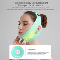 Sangle amincissante pour le visage, portable, USB, en caoutchouc, écologique, réutilisable, V-Bandage, pour amincir le menton et les joues