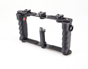 Yeah แท่นขุดเจาะวิดีโอโทรศัพท์มือถืออลูมิเนียมสำหรับสมาร์ทโฟน iPhone Samsung มาพร้อมกับรองเ<span class=keywords><strong>ท้า</strong></span>เย็น3คู่สำหรับไมโครโฟนจอภาพเติมไฟ - Product Image 1