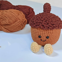 Adorable mini crochet jouet Amigurumi peluche porte-clés jouets crochet gland sac breloque gland porte-clés