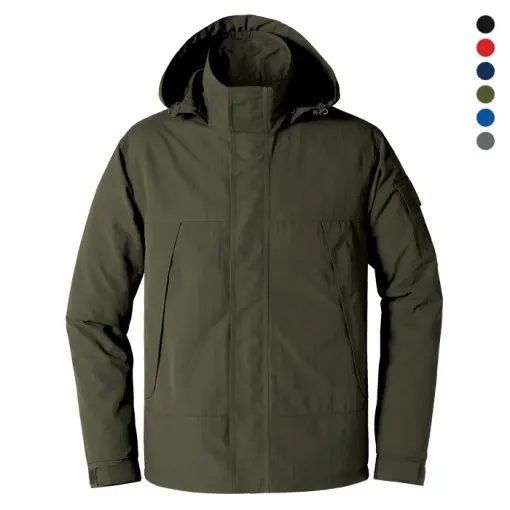 Wholesale Custom Outdoor Sports Windproof Coats Patchwork Hooded Men Soft Windbreaker Outdoor Jacket