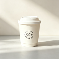 Gobelet en carton à double paroi avec isolation thermique, expédition DDP directe usine, pour la revente au détail et la restauration en buffet libre-service
