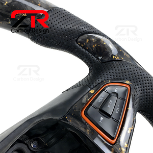 Volant en fibre de carbone forgé LED RPM pour Ford <span class=keywords><strong>Focus</strong></span> MK3 RS <span class=keywords><strong>ST</strong></span> <span class=keywords><strong>ST</strong></span>-<span class=keywords><strong>line</strong></span> MK4 MK2 Hatchback <span class=keywords><strong>2015</strong></span> 2016 2017 2018 - Amélioration - Product Image 4
