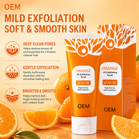 Gel exfoliant enzymatique à la vitamine C et à l'orange pour le visage et le corps – Éliminateur de peaux mortes, éclaircissant et hydratant – Fournisseur d'usine