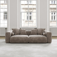 Canapé en L avec 4 coussins, housses en tissu modernes amovibles, mobilier de salon personnalisé