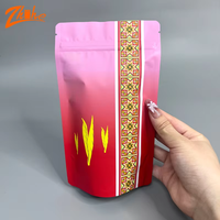 Sachet Doypack Personnalisé en Mylar et Feuille d'Aluminium de Qualité Alimentaire avec Logo Imprimé pour Emballage Café et Thé, Sac à Fermeture Éclair Réutilisable