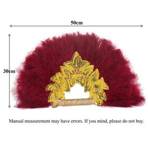 Abanico <span class=keywords><strong>de</strong></span> plumas Elegante novia <span class=keywords><strong>Abanicos</strong></span> <span class=keywords><strong>de</strong></span> mano con <span class=keywords><strong>encaje</strong></span> Rosa No plegable Accesorios <span class=keywords><strong>para</strong></span> sesión <span class=keywords><strong>de</strong></span> fotos <span class=keywords><strong>para</strong></span> boda - Product Image 5