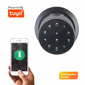 Security Electric Black Wifi Tuya Smart Digital Door Lock Password Card Code Key Front Fingerprint Smart Lock