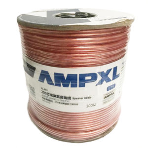 Comprimento customizável Fio puro do teatro home 2 do cobre com cada 100 cabo de alimentação do núcleo <span class=keywords><strong>2x0.5mm2</strong></span> 100m do orador Microfones - Product Image 3