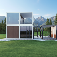 TOPPRE-Villa Conteneur Modulaire 3 Chambres à Coucher Maison Préfabriquée 2 Étages Mini Maisons Mobile Maisons Conteneur de Luxe Détachables