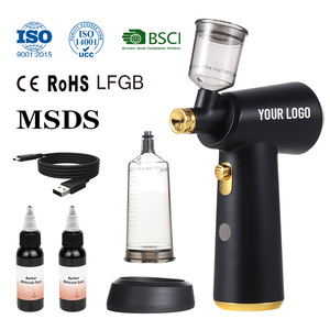 Aérographe à gâteau sans fil en cuivre - Rechargeable - Vitesse réglable pour l'art des ongles et la décoration de gâteaux - Product Image 2