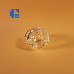 Flacon de parfum miniature en verre de 30 ml inspiré des galets, forme organique symétrique, flacons de parfum à fond épais, emballage de parfum haut de gamme - Product Image 6