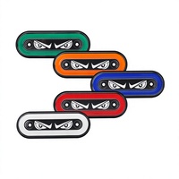 KEVANLY TRUCK050 Nouvelle Lampe de Signalisation d'Avertissement à LED Bleue Super Lumineuse 12V-24V, Effet Yeux de Diable, Petite, Étanche, pour Grille Centrale de Camion, avec Flash Éclatant