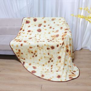 Manta de franela de <span class=keywords><strong>Pizza</strong></span> creativa Circular de alta calidad tejida impresa Linda portátil para viajes en casa precio al por mayor de fábrica - Product Image 1