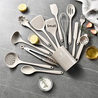Peralatan Dapur Silikon Terpadu QiXin 15-Piece Set, Anti Lengket, Anti Selip, Tahan Panas, Anti Bakar, Spatula, Sendok Sup