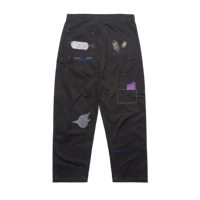 Celana Kargo Kanvas Pria Kasual Regular Fit Straight Pinggang Sedang Kancing Depan Bernapas Tahan Air Ringan 100% Katun