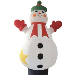 5mh थोक मूल्य कस्टम विशाल यार्ड सजावट क्रिसमस स्नोमैन inflatable सजावट