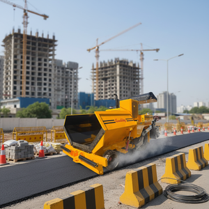 เครื่องปูผิวทางยางมะตอยอุตสาหกรรมพร้อมการควบคุมน้ำมันดินที่แม่นยำสำหรับถนนที่ใช้งานได้ยาวนาน - Product Image 3