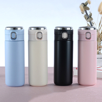 Bouteille d'eau à double paroi sous vide avec affichage de la température LED, en acier inoxydable 304, gobelet à rebond, thermos intelligent