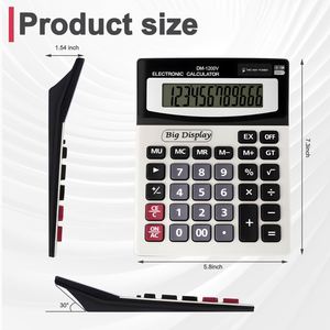 Calculadora Científica de Escritorio Grande de 12 Dígitos LL-20260626-90, Financiera, de Oficina, Contable, con Batería, Energía Solar, de Plástico, con Calendario - Product Image 3