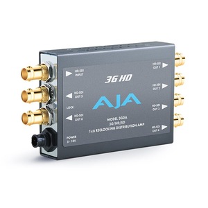 AJA 3GDA 3G HD SDI Amplificateur de distribution 1x6 avec réclockage, répartiteur vidéo pour équipement de diffusion - Product Image 1