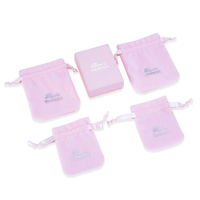 Emballage cadeau de boucles d'oreilles et colliers roses écologique personnalisé nouveau design Boîtes en papier pour bijoux avec logo