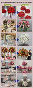Arco de Hierba Artificial ZKAI de Alta Calidad, Arco de Pampas Marrón para Decoración de Fondo de Boda - Product Image 3