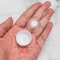 Mini bol noir de 3 cm pour maison de poupée, en PS brillant, imprimable, récipient alimentaire miniature, accessoire de jouet éducatif pour enfants