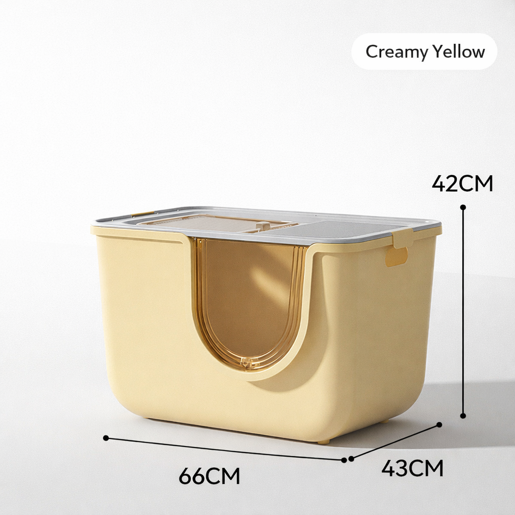 Cabina de aire cerrada, color crema