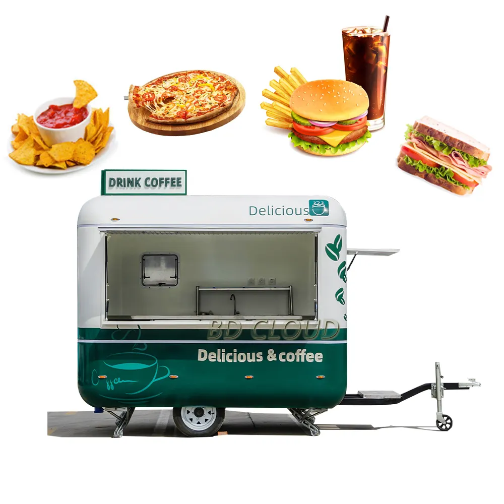 On sale shawarma outdoor food carrinho/street food quiosque/coffee carts mobile food trailer