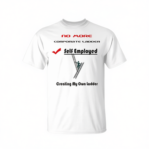 T-shirt Premium « Plus de carrière en entreprise, auto-entrepreneur » : Créant ma propre échelle de carrière - Product Image 2