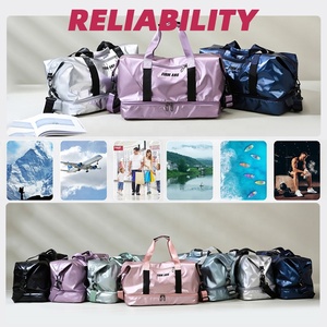 Bolsa <span class=keywords><strong>de</strong></span> <span class=keywords><strong>Viaje</strong></span> <span class=keywords><strong>de</strong></span> Lujo para Mujer, Impermeable, con Separación para Ropa Húmeda y Seca, para Gimnasio, Yoga, con Compartimento para Zapatos - Product Image 5